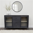Pemberly Row Rectangular Wood Sideboard with 3 Drawers in Black