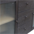 Pemberly Row Rectangular Wood Sideboard with 3 Drawers in Black