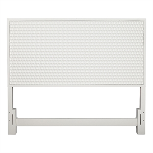 Pemberly Row California King Wood Headboard Only in Classic White