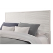 Pemberly Row Queen Size Mahogany Wood Panel Bed in Classic White