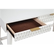 Pemberly Row Large Wood 3 Drawer Office Desk in Classic White
