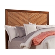 Pemberly Row Queen Size Mahogany Wood Headboard in Toffee (Brown)