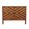 Pemberly Row Standard King Mahogany Wood Headboard in Toffee (Brown)