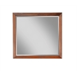 Pemberly Row Mahogany Wood Bedroom Dresser Mirror in Toffee (Brown)