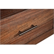 Pemberly Row Wood 3 Drawer TV Media Console in Toffee (Brown)