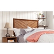 Pemberly Row Full Size Mahogany Wood Headboard in Toffee (Brown)