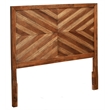 Pemberly Row Full Size Mahogany Wood Headboard in Toffee (Brown)