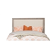 Pemberly Row Queen Size Upholstered Wood Headboard in Natural Gray