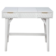 Pemberly Row Wood Bedroom Vanity with Hidden Mirror in Classic White