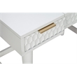 Pemberly Row Wood Bedroom Vanity with Hidden Mirror in Classic White