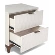 Pemberly Row 24 in. W Mahogany Wood 2 Drawer Bedside Nightstand