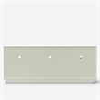 Pemberly Row Rectangular Mahogany Wood 3 Drawer TV Console in White