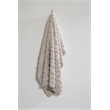 Pemberly Row Ultra Soft Plush Faux Fur Throw Blanket in Gray