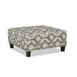 Pemberly Row Padded Upholstered Cocktail Ottoman in Galactic Oyster Gray