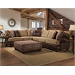 Pemberly Row Padded Upholstered Square Cocktail Ottoman in Bronze