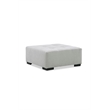 Pemberly Row Padded Upholstered Square Ottoman in Slate Gray