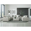 Pemberly Row Padded Upholstered Square Cocktail Ottoman in Gray