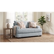 Pemberly Row Upholstered Accent Chair with Pillows in Spa Gray