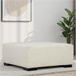 Pemberly Row Padded Ottoman in Galactic Parchment/Bazaar Smoke