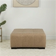 Pemberly Row Padded Upholstered Ottoman in Puccini Khaki/Gray