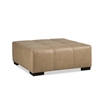 Pemberly Row Padded Upholstered Ottoman in Puccini Khaki/Gray