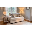Pemberly Row Upholstered Accent Chair with Pillows in Froth Beige