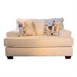 Pemberly Row Upholstered Accent Chair with Pillows in Froth Beige