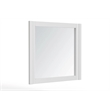 Pemberly Row Handcrafted Mahogany Wood Dresser Mirror in White
