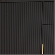 Pemberly Row Modern Sideboard Buffet Cabinet with Shelves in Black