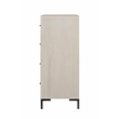 Pemberly Row 4 Drawer White Oak Wood Bedroom Chest in Antique White
