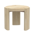 Pemberly Row 20 in. W Round Wood End Table in Natural Driftwood