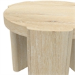 Pemberly Row 20 in. W Round Wood End Table in Natural Driftwood