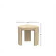 Pemberly Row 20 in. W Round Wood End Table in Natural Driftwood