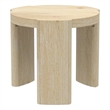 Pemberly Row 20 in. W Round Wood End Table in Natural Driftwood