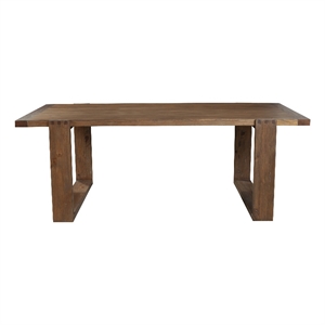 Pemberly Row Wood Dining Table for 4 to 6 in Antique Cappuccino