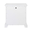 Pemberly Row 2 Drawer Transitional Wood Nightstand in White Mist