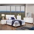 Pemberly Row 2 Drawer Mahogany Wood Nightstand in Classic White
