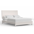 Pemberly Row California King Mahogany Platform Bed with 12 Slats in White