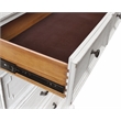 Pemberly Row Poplar Wood 6 Drawer Bedroom Chest in White Mist
