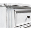 Pemberly Row Poplar Wood 6 Drawer Bedroom Chest in White Mist