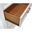 Pemberly Row Poplar Wood 6 Drawer Bedroom Chest in White Mist