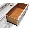 Pemberly Row Wood 7 Drawer Bedroom Dresser with Jewelry Tray in White Mist