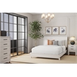 Pemberly Row Mahogany Wood 2 Drawer Nightstand in Classic White