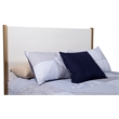 Pemberly Row Standard King Upholstered Wood Panel Bed in White