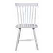 Pemberly Row Set of 2 Spindle Back Wood Side Chairs in White