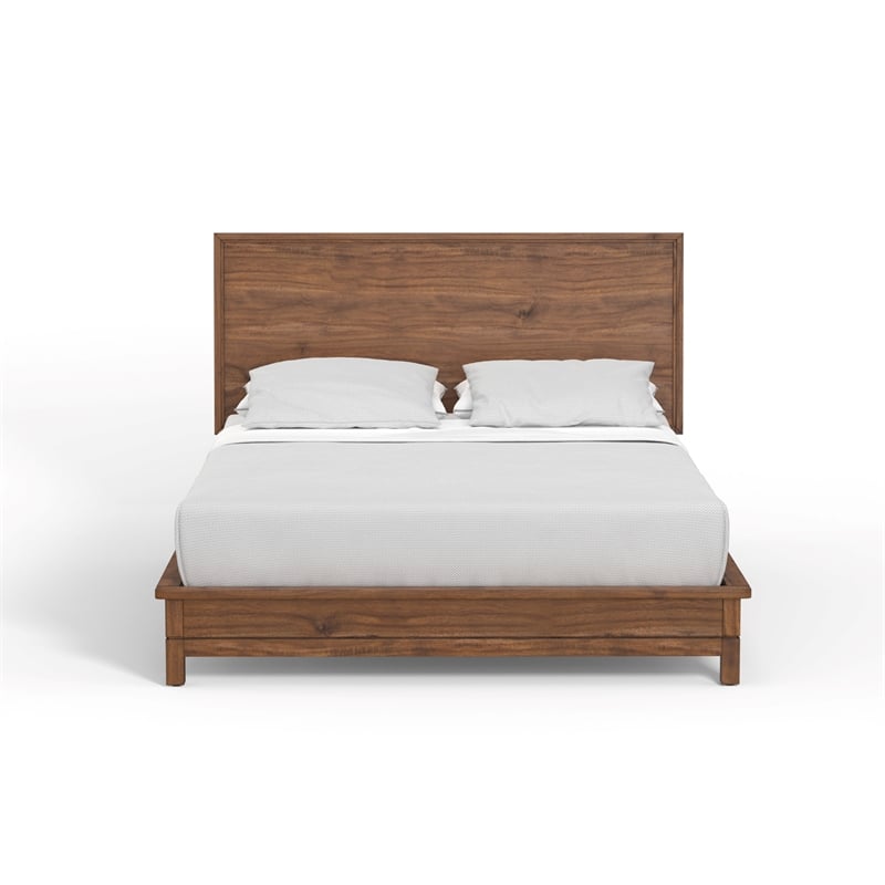 Pemberly Row California King Platform Bed in Honey Maple (Brown)