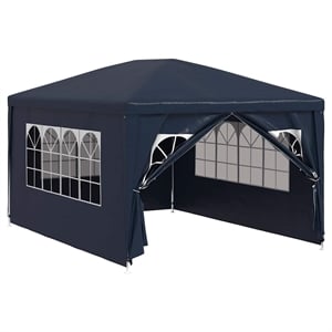Pemberly Row 9.8 x 13.1 ft Polyethylene Party Tent in Blue