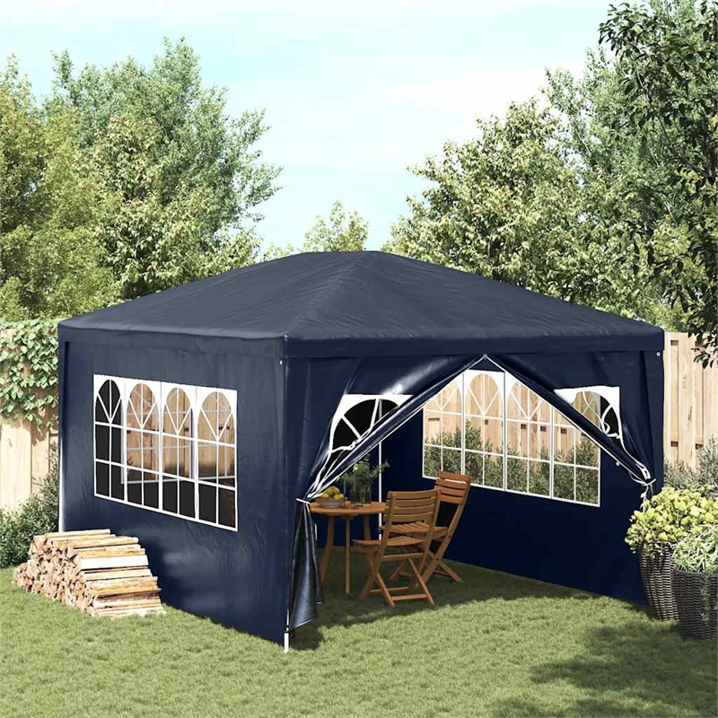 Pemberly Row 9.8 x 13.1 ft Polyethylene Party Tent in Blue
