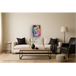 Pemberly Row Glow Martini Multi-Color Canvas Neon Wall Art with Wood Frame