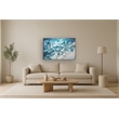 Pemberly Row Ocean Waves Mixed Media Wall Art in Aluminum Frame